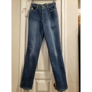 Braxton 80's High Waist Jeans Size 7 Yellow Triple Stitch